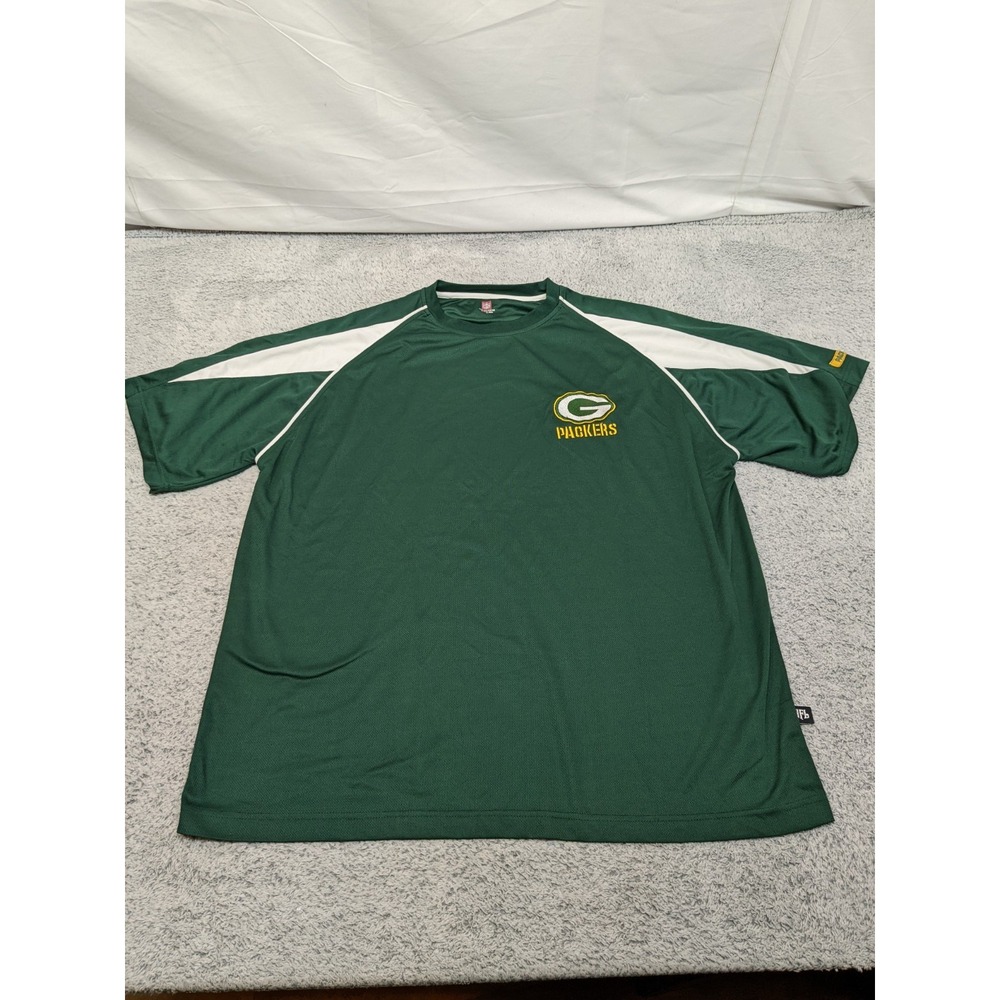 NFL Greenbay Packers Jersey Shirt Men's‎ 2XL Embroidered (50" Chest, 31" Length)